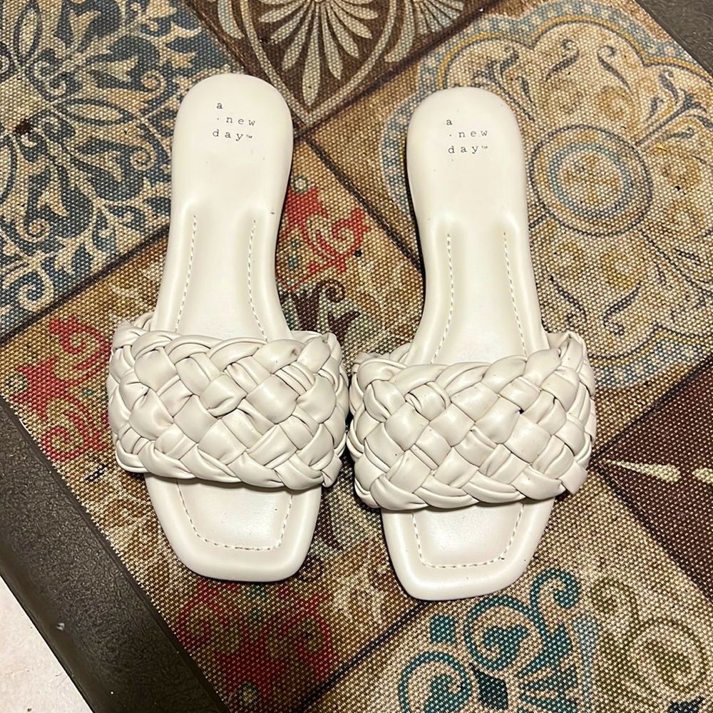 Cream Flats worn once!
